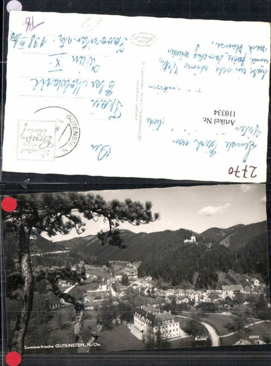 110334,Gutenstein Ortsansicht