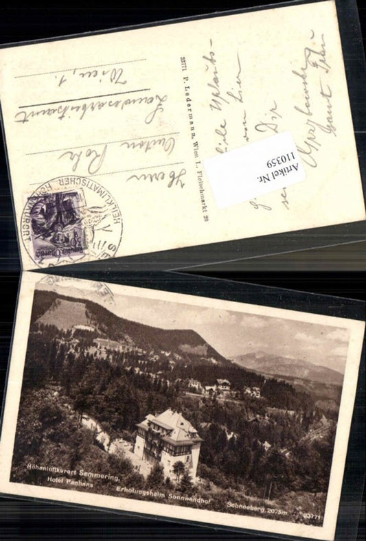 110359,Semmering Hotel Panhans Heim Sonnwendhof