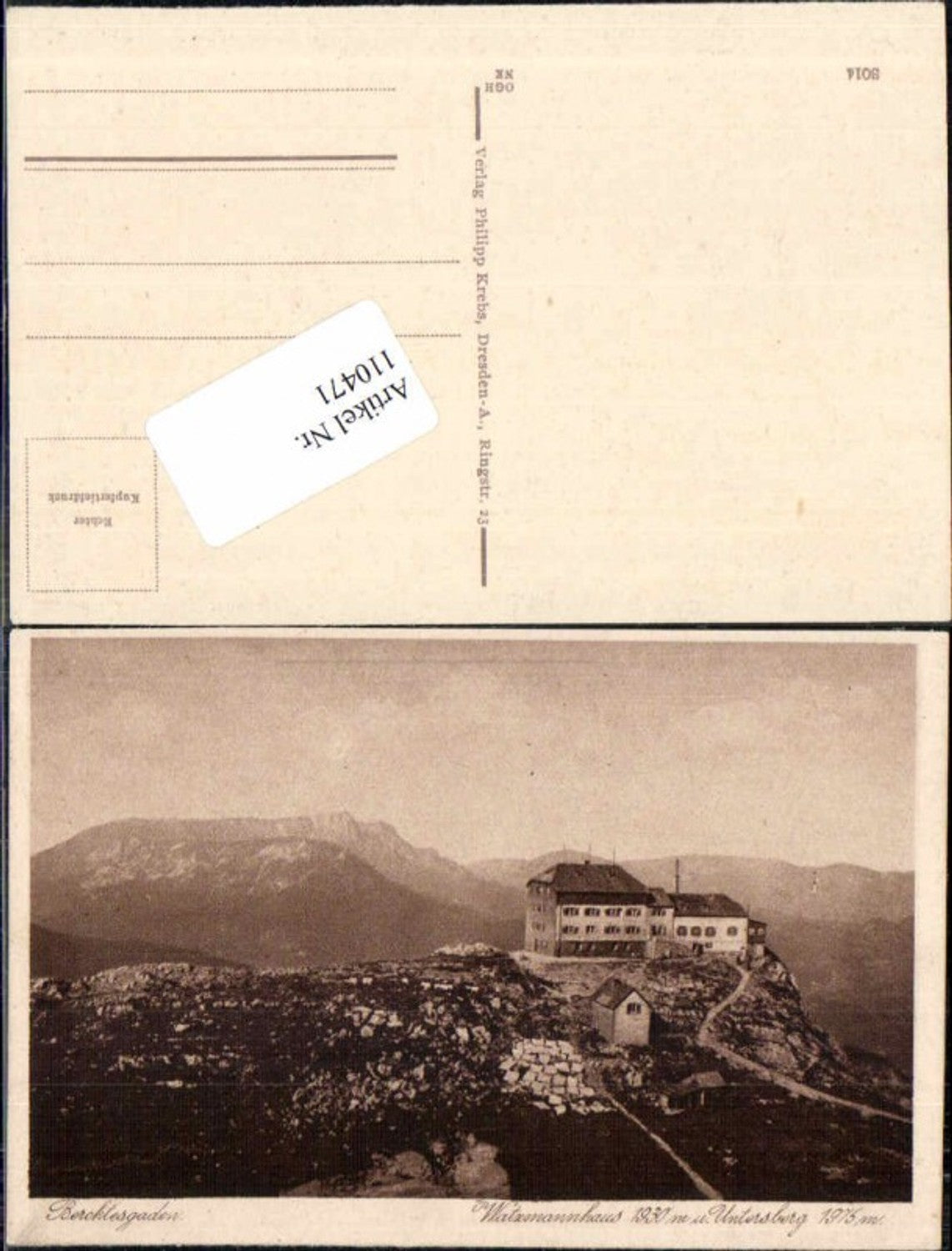 110471,Berchtesgaden Watzmannhaus Untersberg