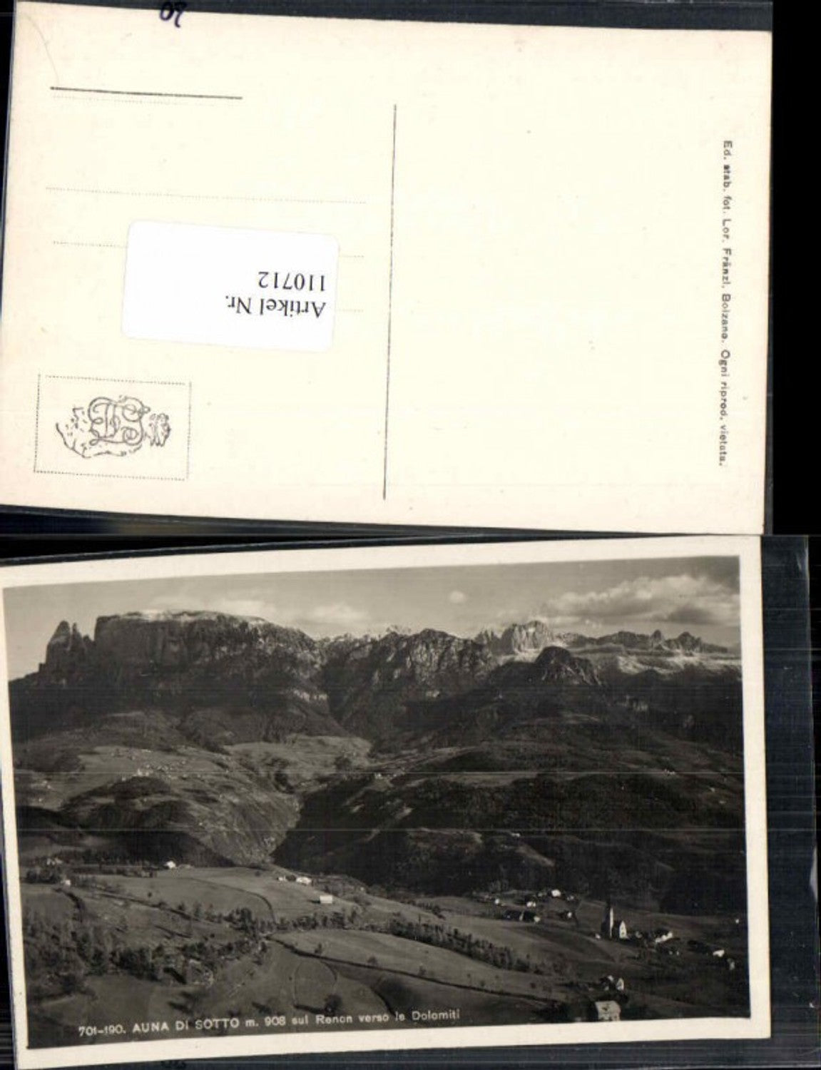 Alte Ansichtskarte – Old Postcard