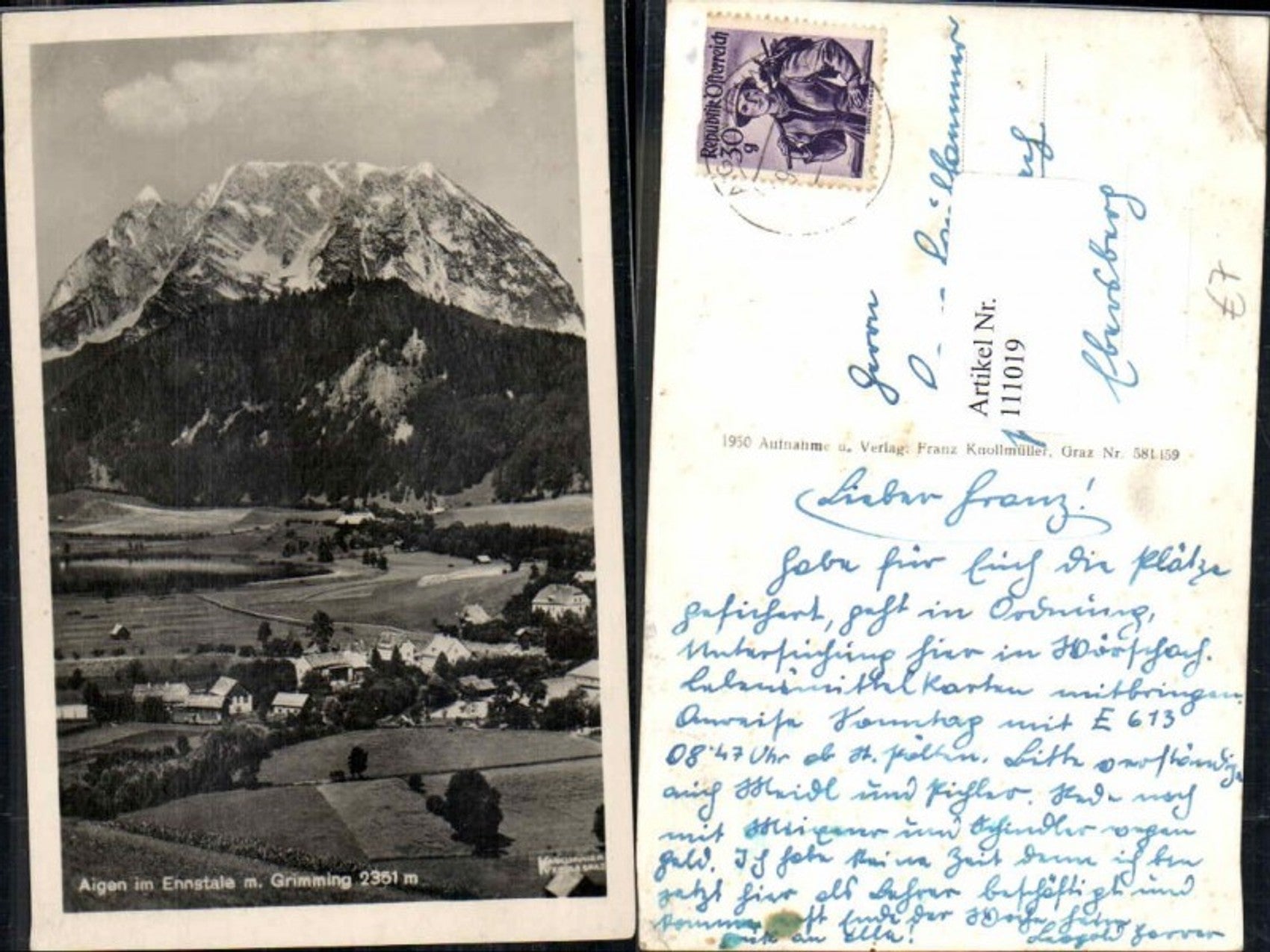 Alte Ansichtskarte – Old Postcard