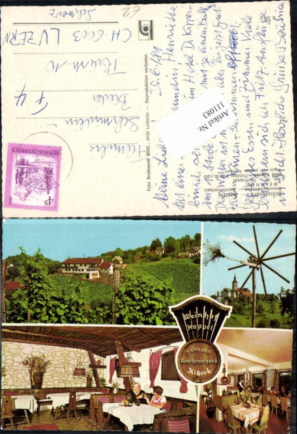 Alte Ansichtskarte – Old Postcard