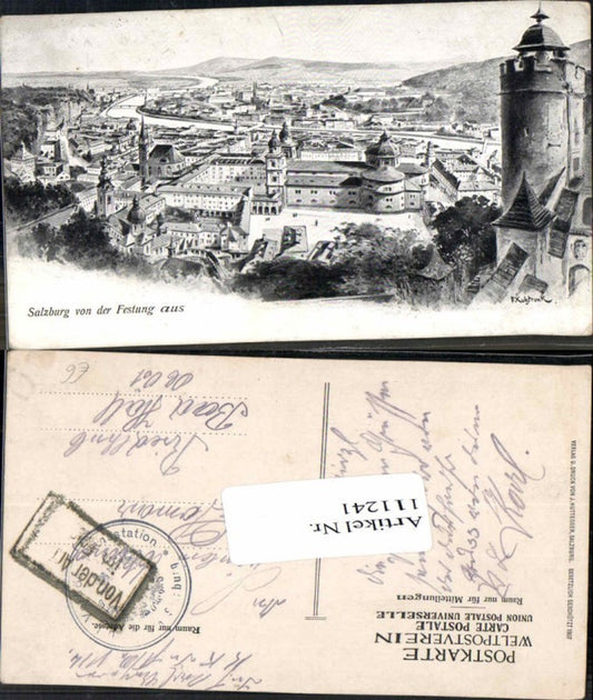 111241,Salzburg F. Kulstrunk sign festung