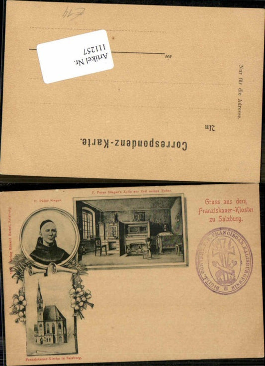 111257,Salzburg Gruss aus der Franziskaner Kloster Kirche