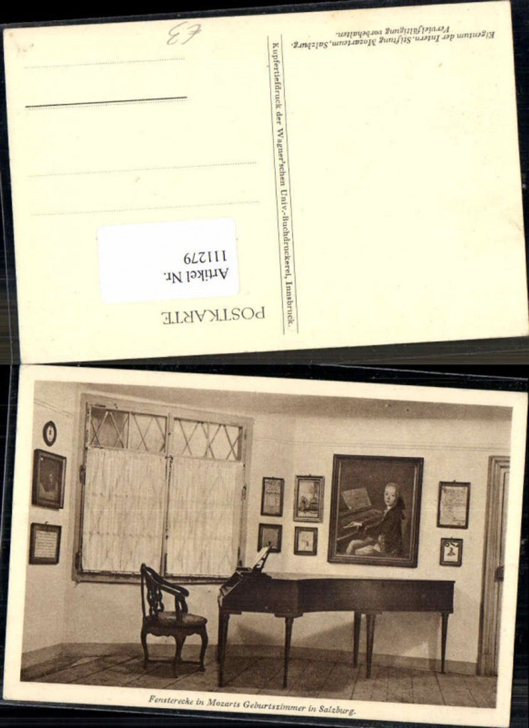 111279,Salzburg Mozart Geburtszimmer Klavier