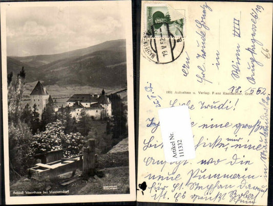 111332,Schloss Moosham bei Mauterndorf im Lungau 1951