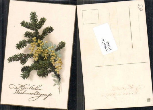 111346, Christmas fir branch flowers