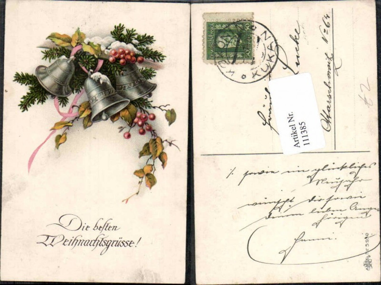 111385, Christmas Erika Verlag 5930 Bells Branches