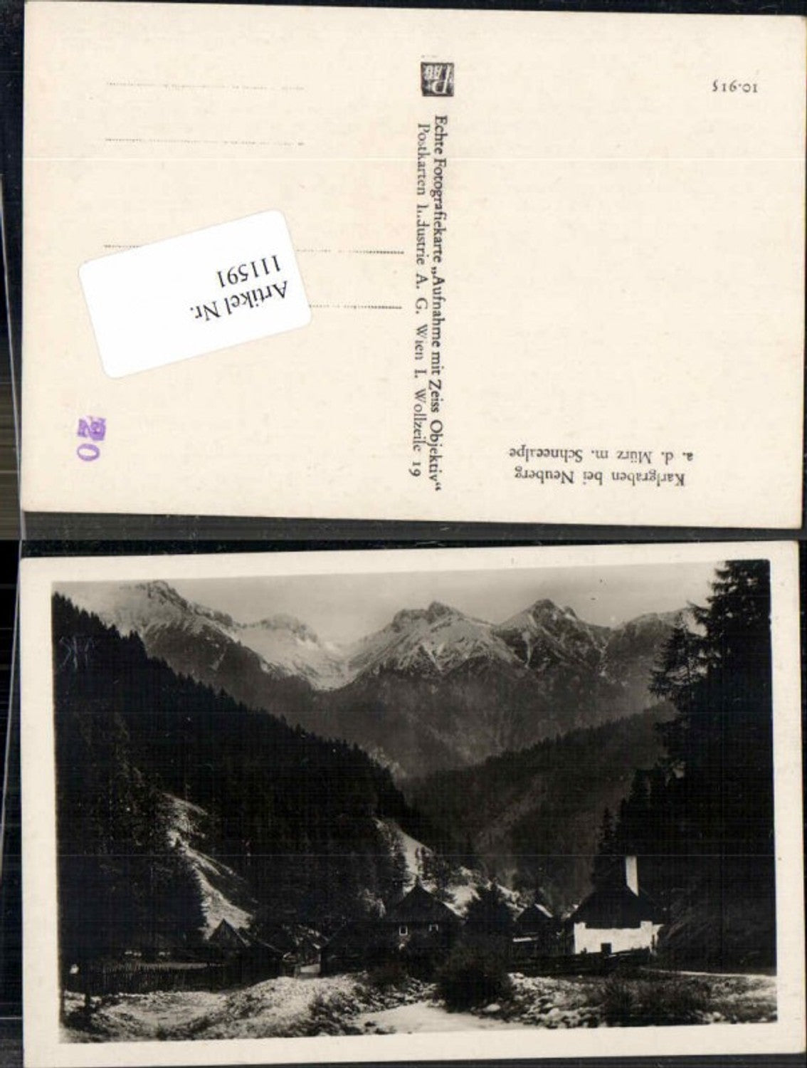 Alte Ansichtskarte – Old Postcard