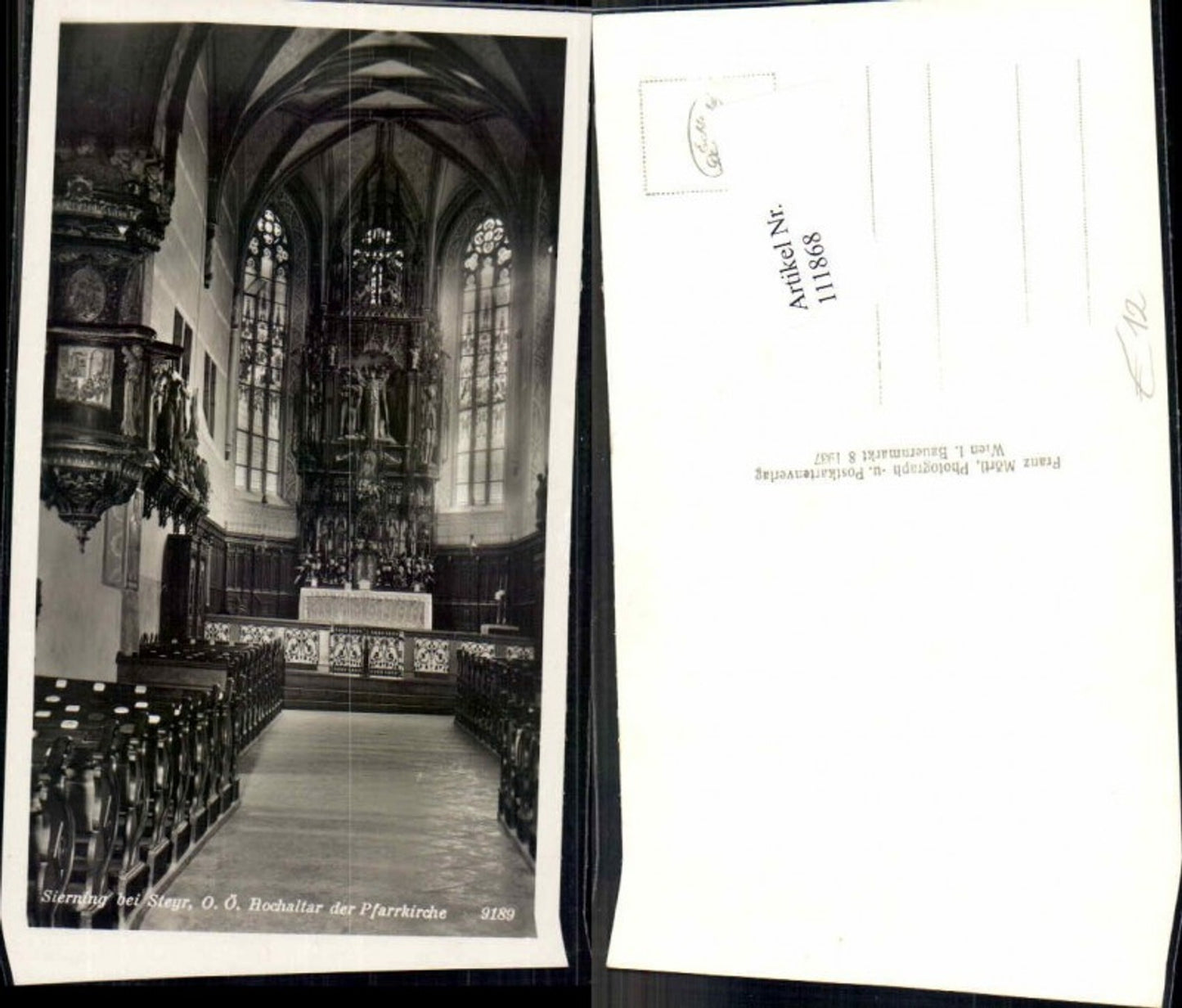 111868,Sierning bei Steyr Kirche Innen Garsten