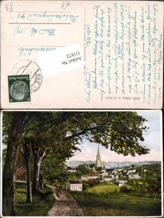 111872,Bad Hall bei Steyr Wegpartie 1940