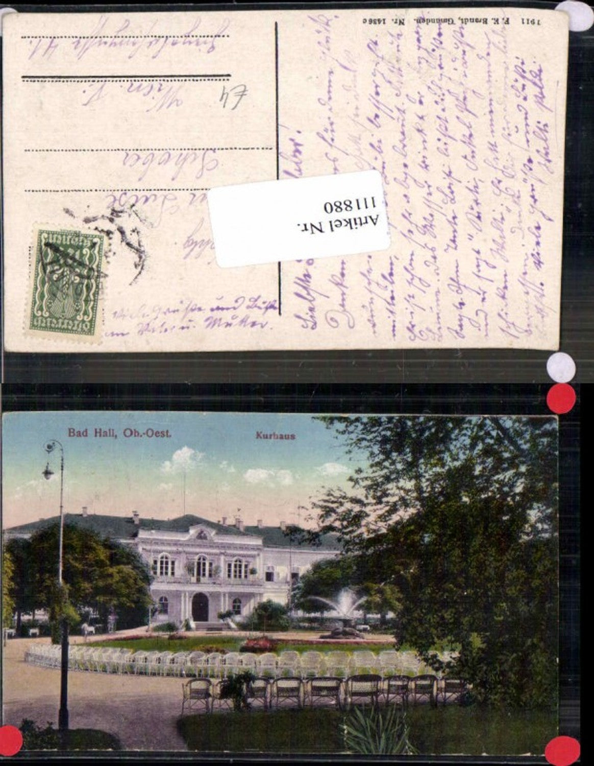 111880,Bad Hall bei Steyr Kurhaus pub Brandt 1436c