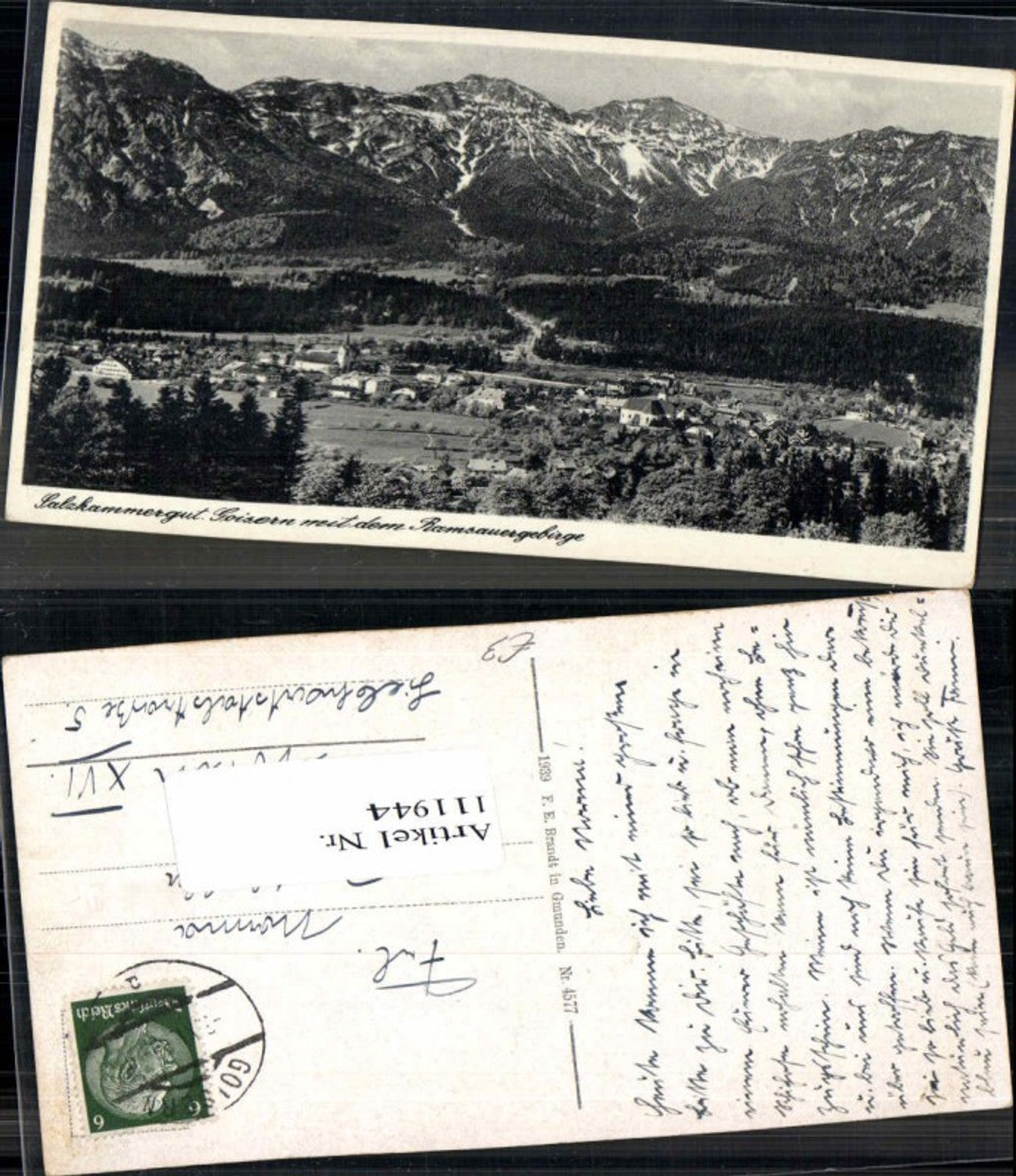 111944,Goisern m. Ramsauergebirge pub Brandt 4577