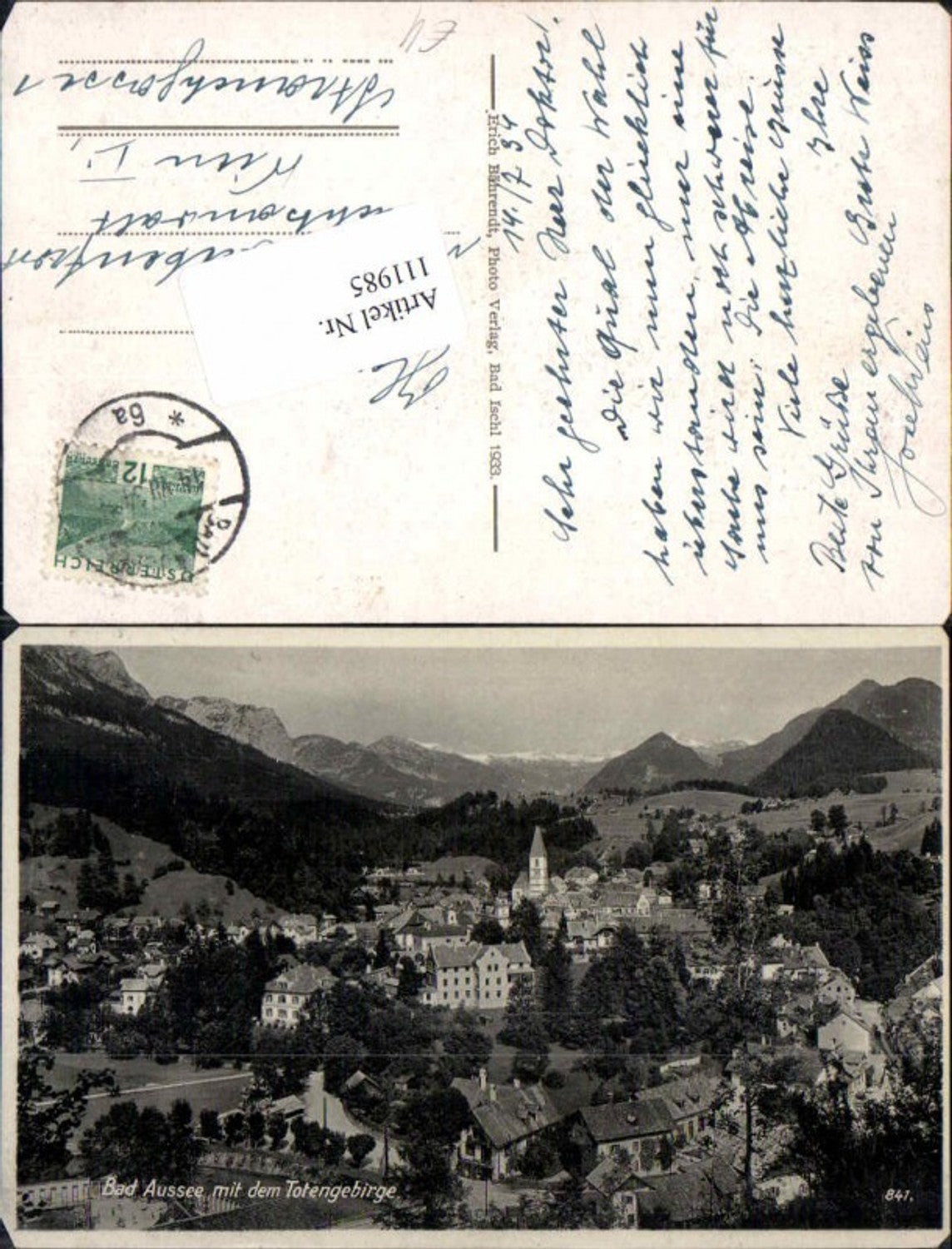 Alte Ansichtskarte – Old Postcard
