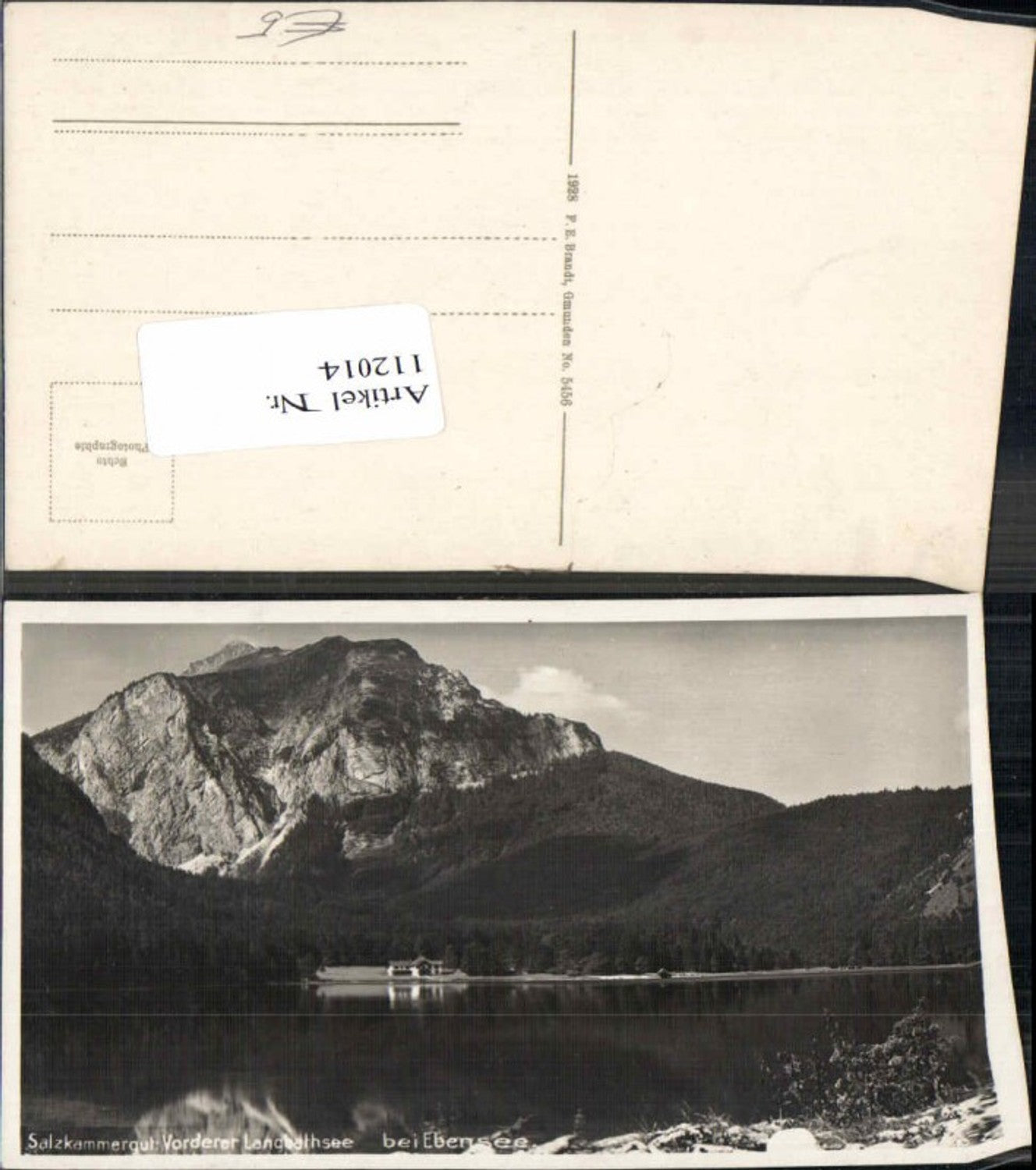 112014,Salzkammergut Vorderer Langbathsee bei Ebensee pub Brandt 5456