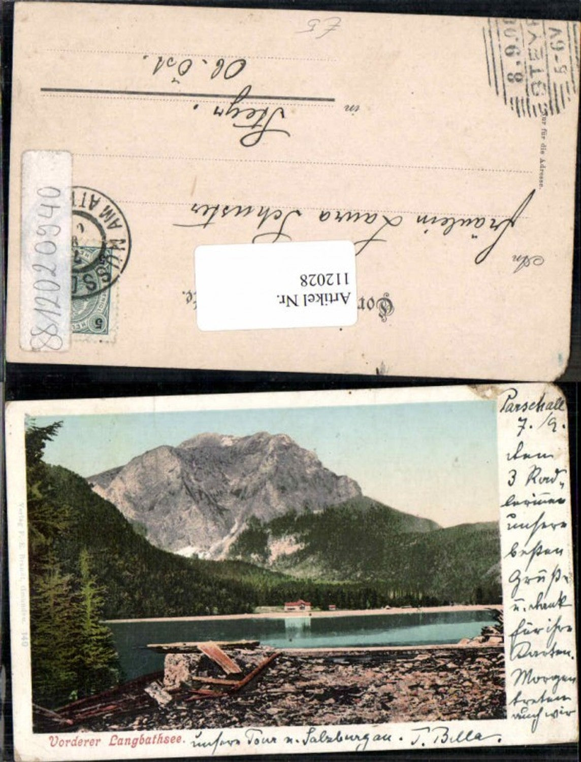 112028,Vorderer Langbathsee bei Ebensee pub Brandt 140