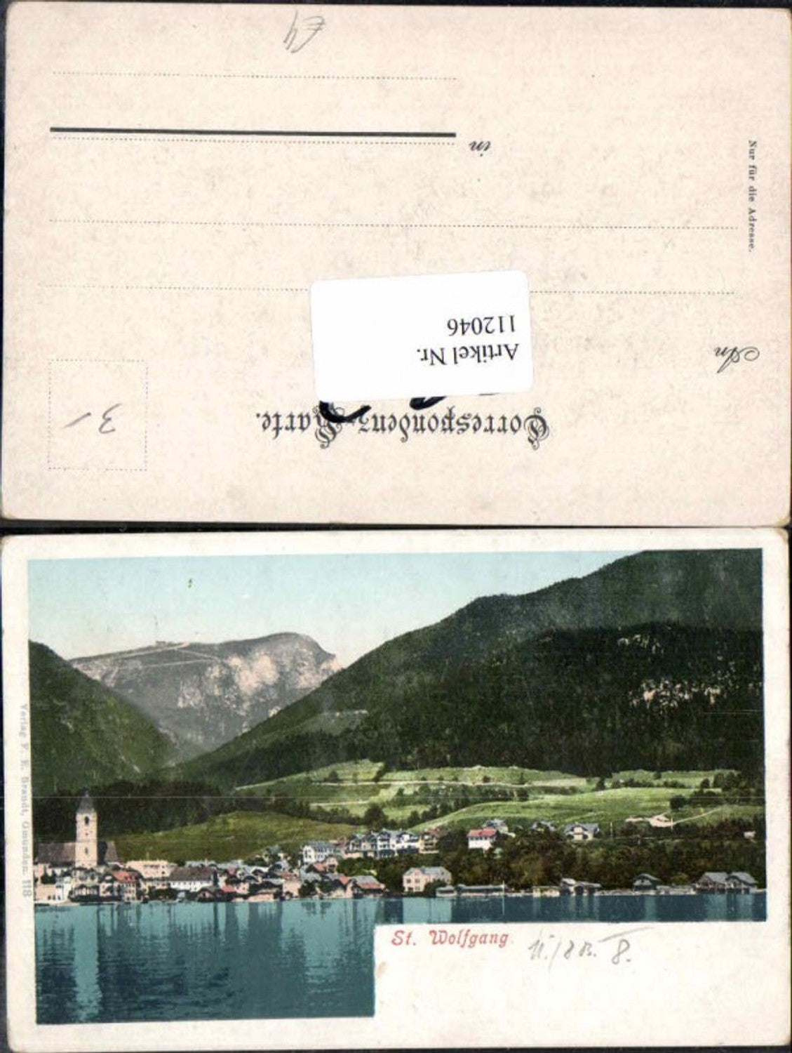 112046,St Wolfgang am Wolfgangsee 1900 pub Brandt 118