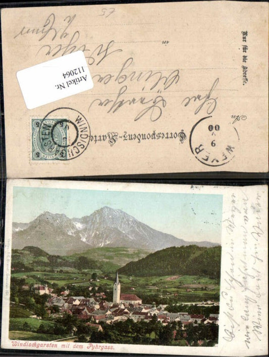 112064,Windischgarsten m. dem Pyhrgass 1905 pub Brandt 161