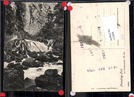 112068,Piessling Fall Wasserfall bei Vorderstoder 1911