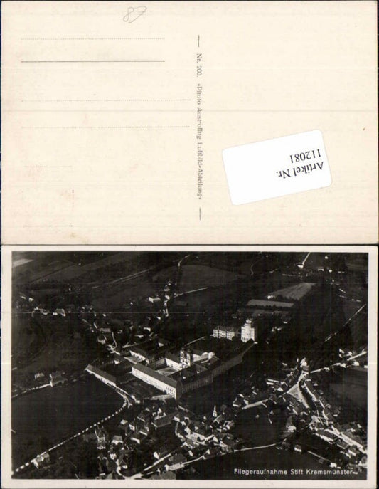 112081,Tolle Fliegeraufnahme Kremsmünster 1935