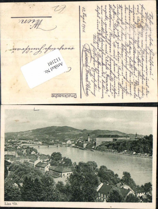 112101,Linz a.d. Donau Totale m. Häuser 1925