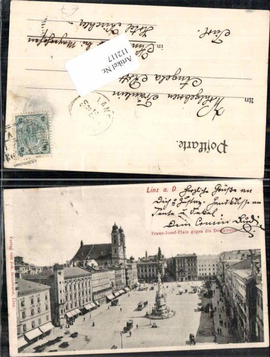 112117,Linz a.d. Donau Hauptplatz 1900 Franz Josef Platz