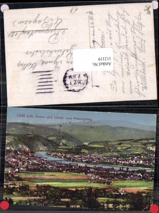 112119,Linz a.d. Donau Partie auf Urfahr und Pöstlingberg 1910