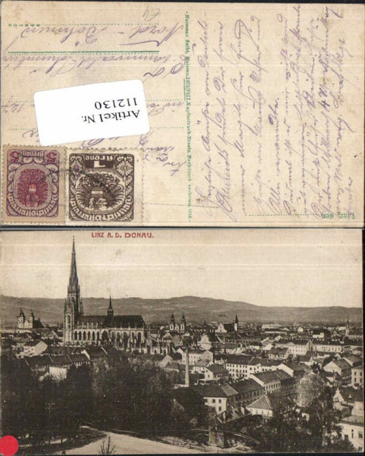112130,Linz a.d. Donau Totale m. Dom Kirche
