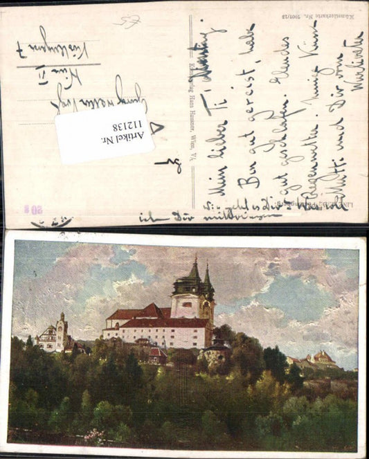 112138,Linz a.d. Donau Künstlerkarte Kirche Pöstlingberg