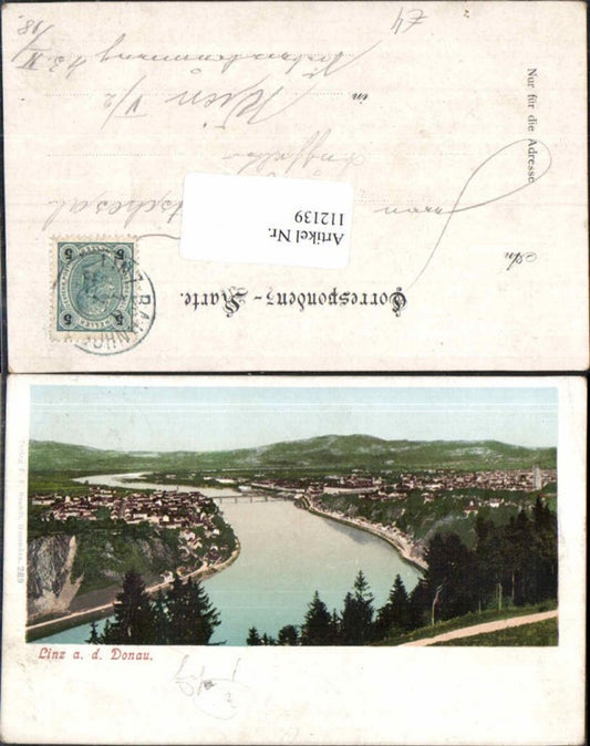 112139,Linz a.d. Donau Tolle Ansicht Litho pub Brandt 289