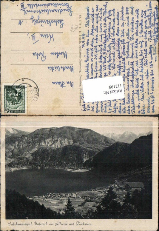 112199,Unterach am Attersee m. Dachstein Brandt 5773