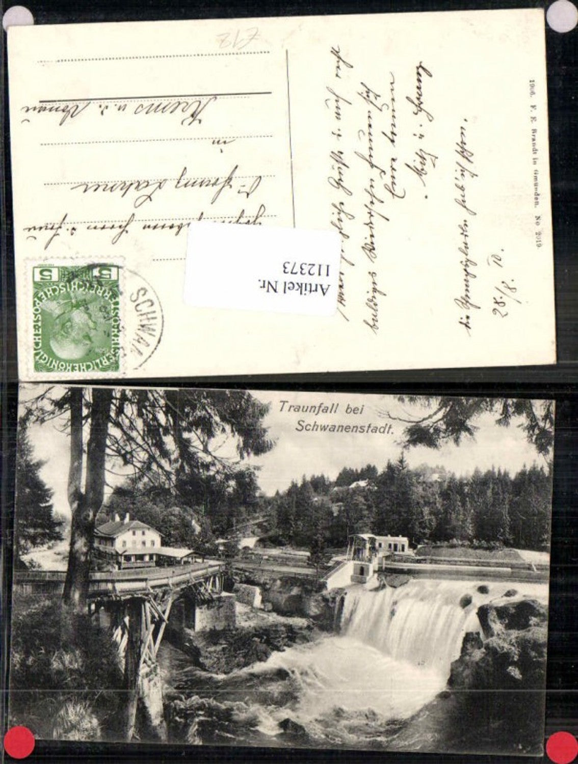 112373,Traunfall bei Schwanenstadt Gmunden Roitham Wasserfall pub Brandt 2019