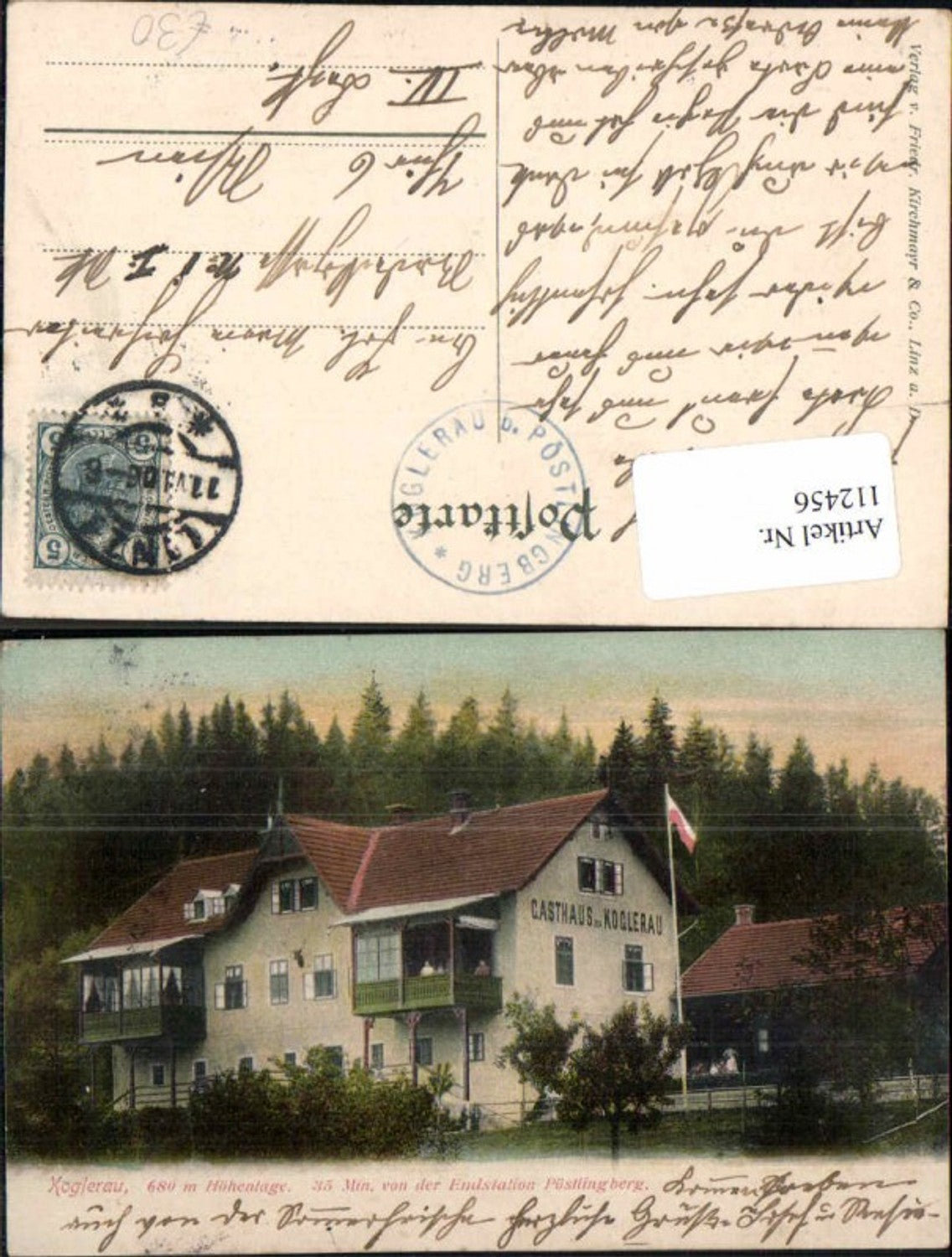 112456,Gasthaus Koglerau bei Linz Pöstlingberg Ottensheim Großamberg