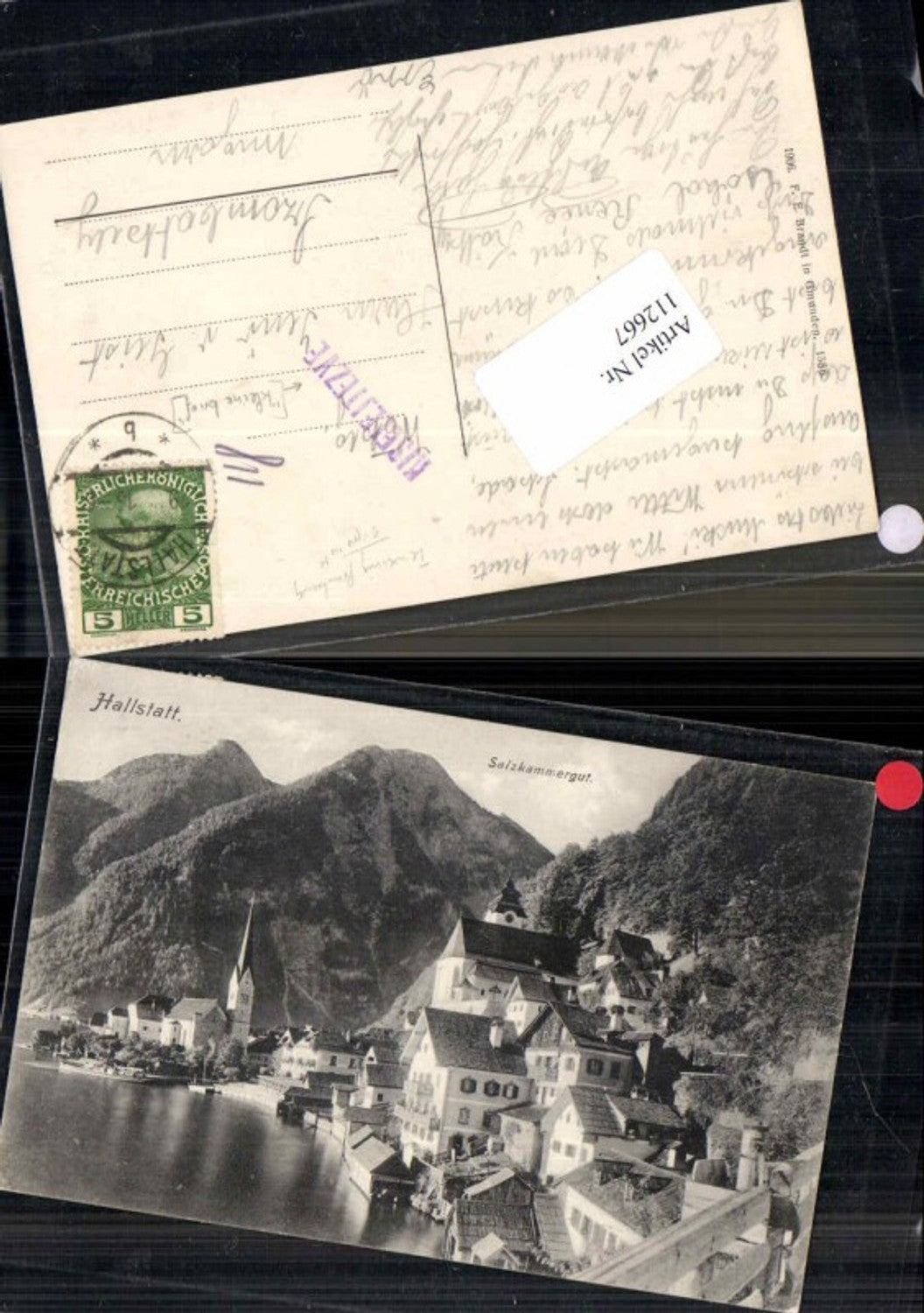 112667,Hallstatt Partie zu den Häusern pub Brandt 1586