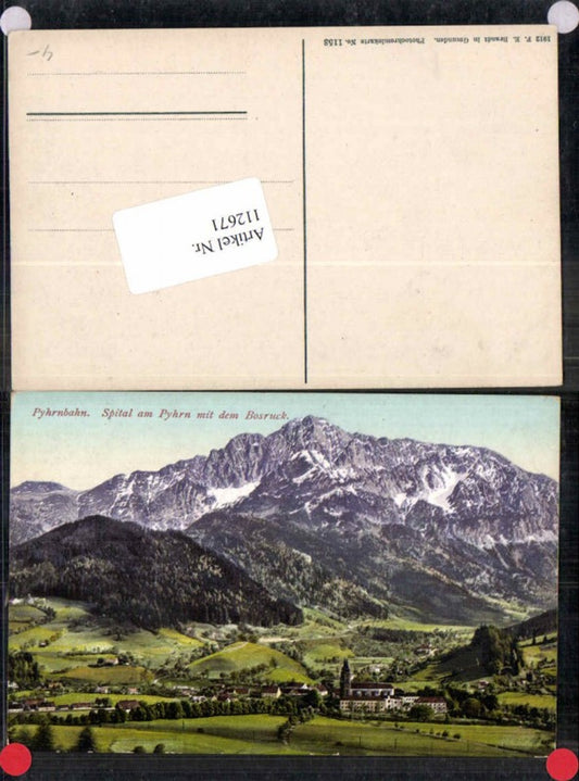 112671,Pyhrnbahn Spital a.d. Pyhrn m. Bosruck pub Brandt Nr 1153