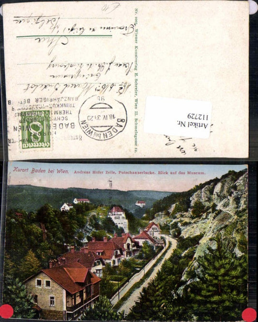 112729,Baden bei Wien Andreas Hofer Zeile Putschanerlucke Museum Helenental