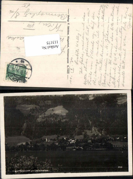 113175,Sattendorf am. See Ossiachersee 1928