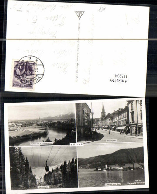 113234,Villach Stadt Hauptplatz Ossiach seilbahn Kanzelbahn