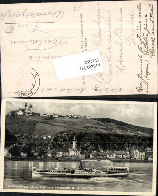 113282,Donau Dampfer Habsburg vor Maria Taferl Marbach