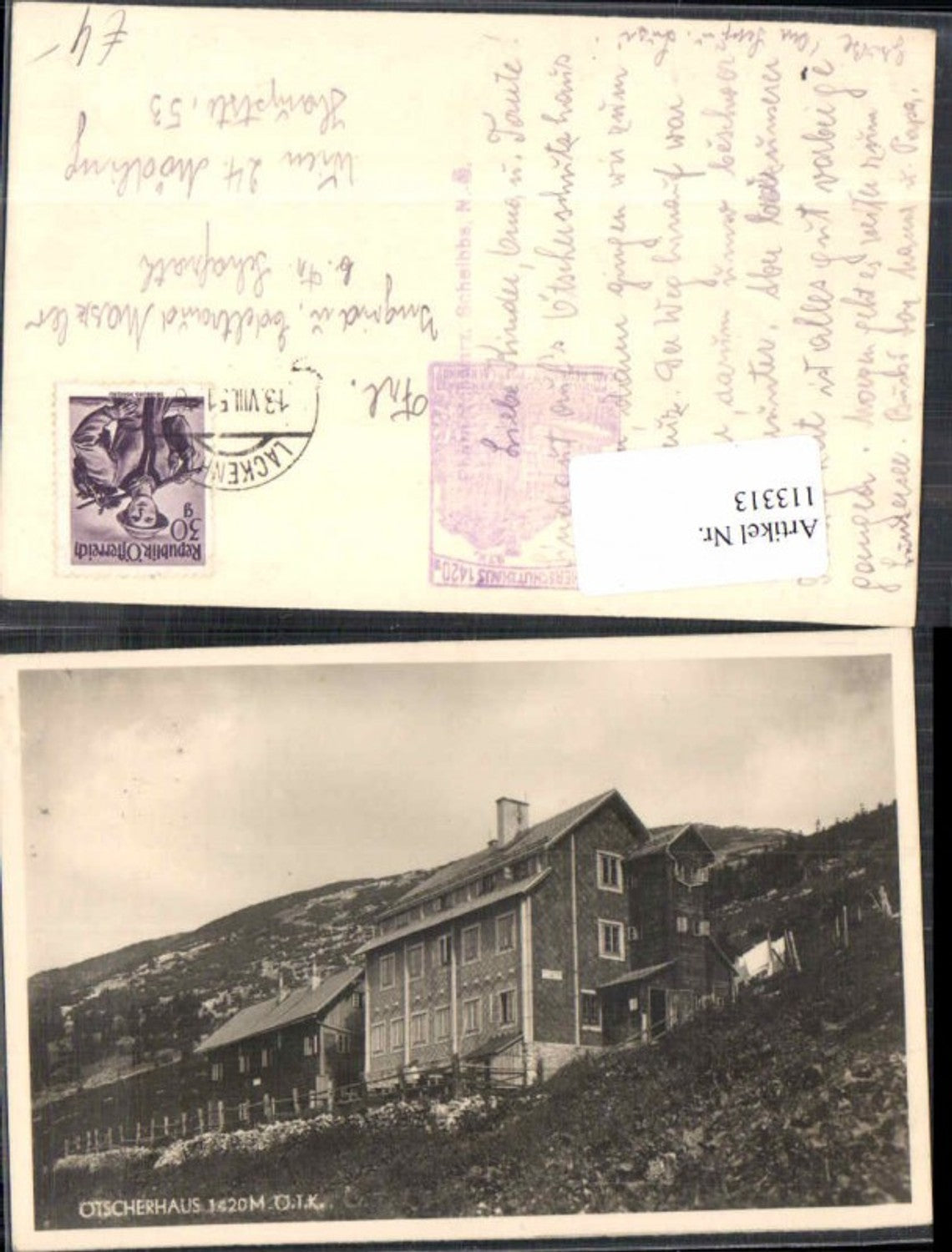 113313,Ötscherhaus Ötscher Ötscherschutzhaus bei Lackenhof