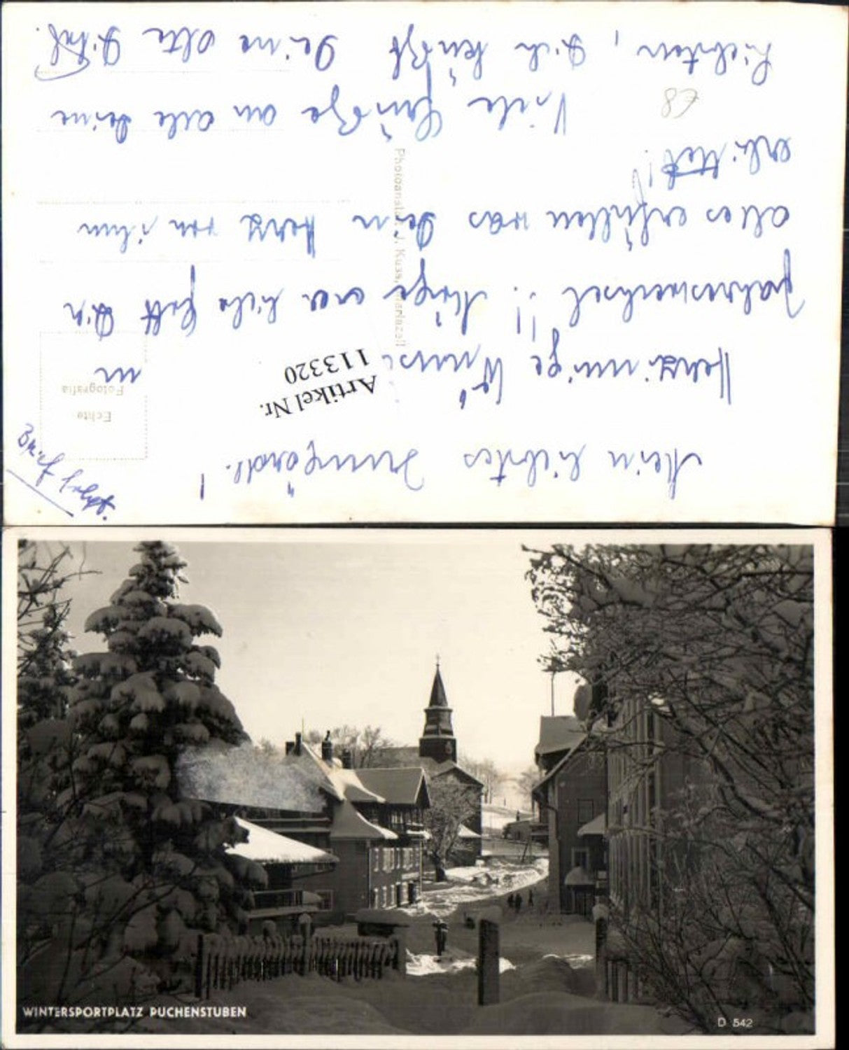 113320,Puchenstuben Seltene Strassenpartie im Ort