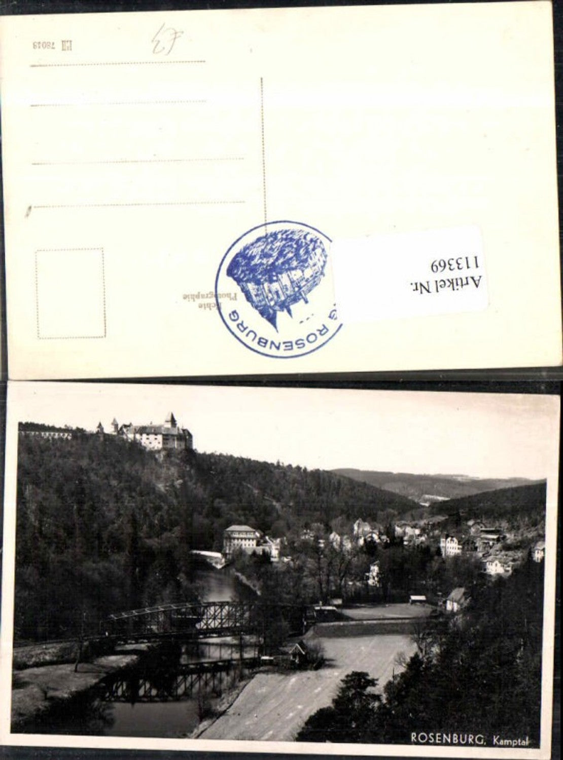 113369,Rosenburg am Kamp Kamptal Brücke