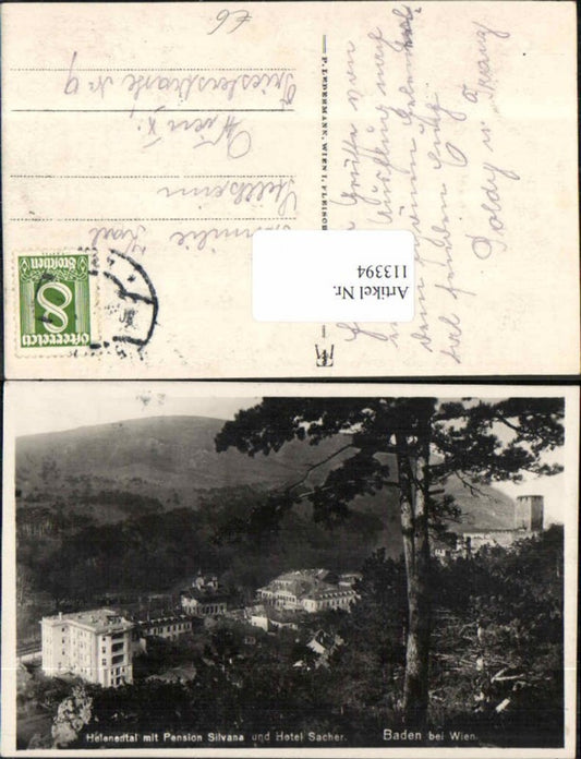 113394,Helenental Baden bei Wien Pension Silvana Hotel Sacher