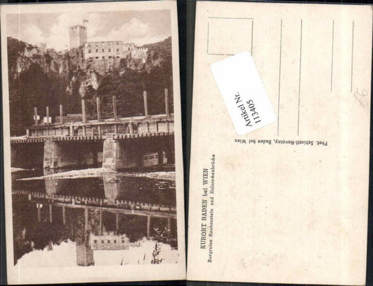 113405,Baden bei Wien Ruine Rauhenstein Helenental