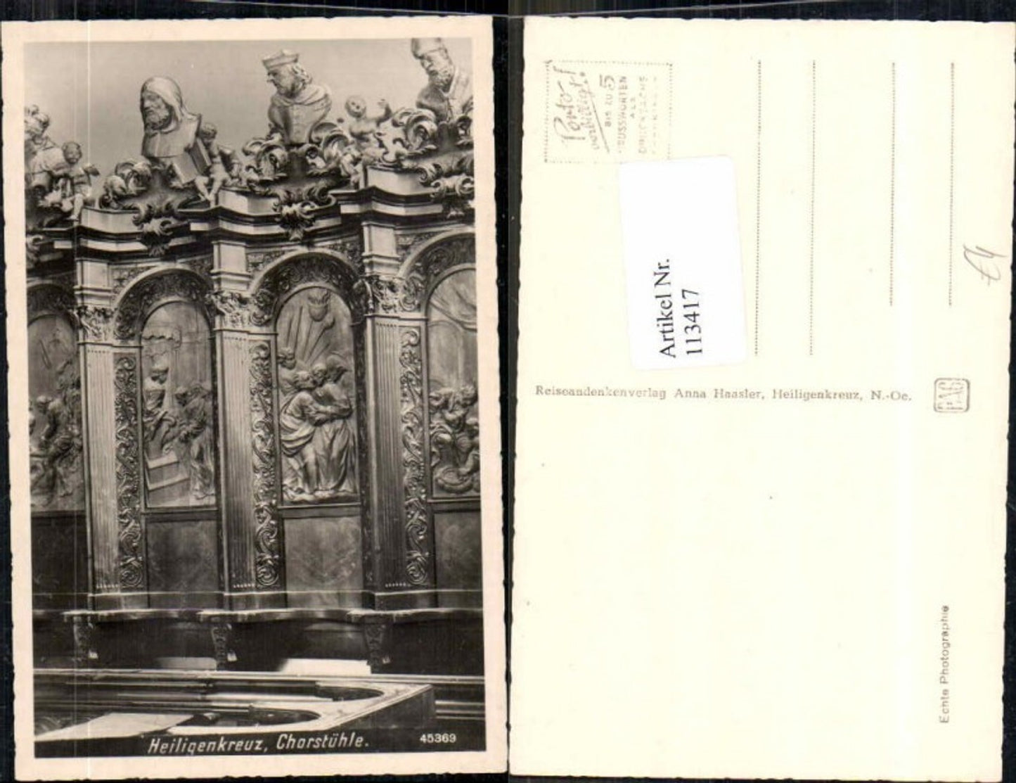 113417,Heiligenkreuz bei Baden Chorstühle