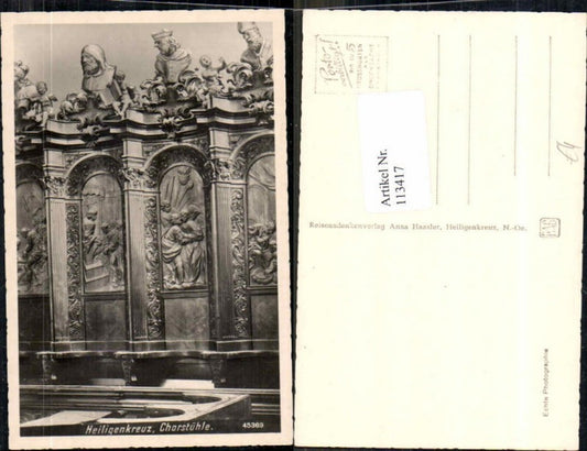 113417,Heiligenkreuz bei Baden Chorstühle