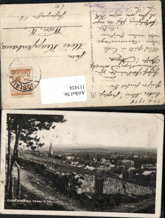 113424,Gainfahrn bei Vöslau Wegpartie 1927