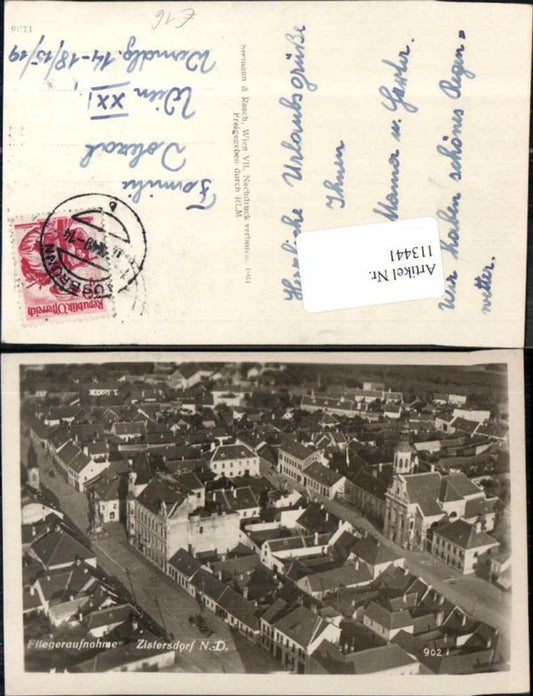 113441,seltene Fliegeraufnahme Zistersdorf