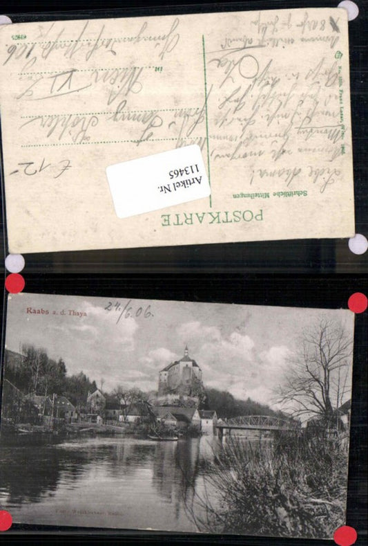 113465,Raabs a.d. Thaya Partie am Fluss 1905