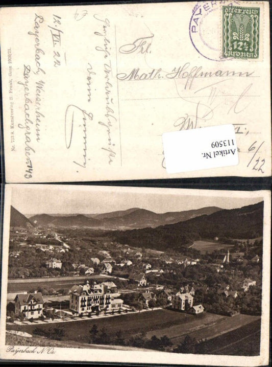 113509,Payerbach a.d. Rax 1920